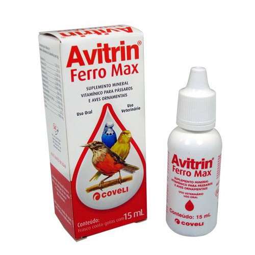Avitrin Ferro Max Ferro Para Passaros
