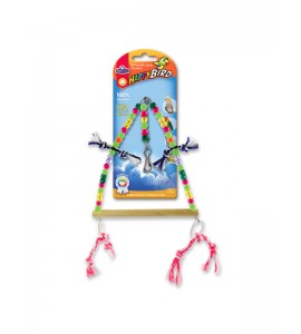 Brinquedo Triangulo Grande com Argola para Calopsitas e Psitacídeos