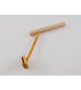 Poleiro Torneado Lateral Grande sem Lixa - Imbuia