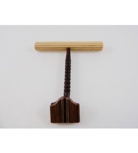 Poleiro Maritaca Torneado Lateral Grande - Imbuia