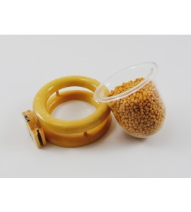 Porta Vitamina Argola Dupla c/ Vidro Médio - Marfim