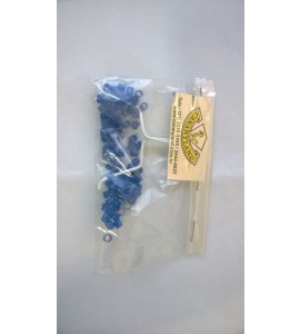 Anilhas Plásticas Dilatáveis de Marcação - 3.0 mm (Azul) 