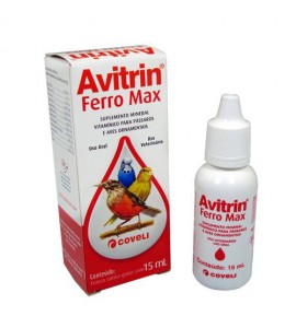 Avitrin Ferro Max Ferro para Pássaros