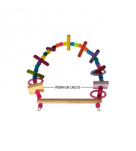 Balanço com pedra de cálcio para Periquitos