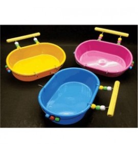 Banheira média Decorada c/poleiro Injetfour