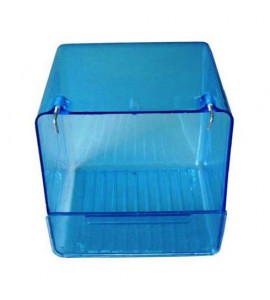 Banheira externa para pássaros azul