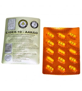Cidex 10 Para Coccidiose Peito Seco em Pássaros 15 Capsulas