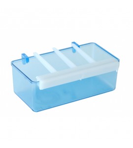 Comedouro com grade azul