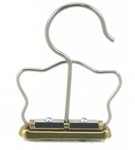 Gancho Alça Cara de Gato Cromada em Latão