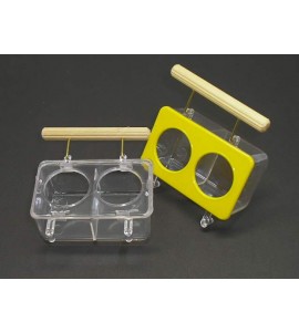 Comedouro Lateral C/ Divisão e Poleiro