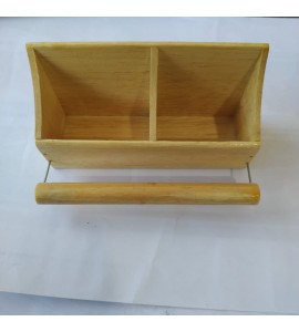 Cocho de Madeira Grande Marfim sem Tampa