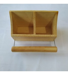 Cocho de Madeira Médio Marfim sem Tampa