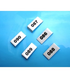Placa para numeração de Gaiolas - 01 ao 10