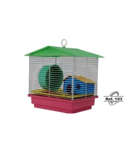 Gaiola Hamster Teto Plást. Completa 1 Andar