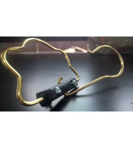 Gancho Cara de Gato Dourado C/ base plastica